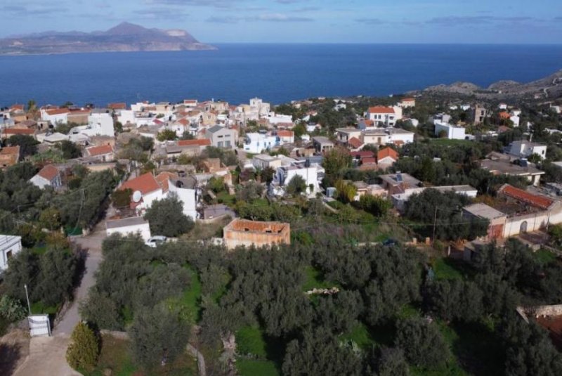 Kokkino Chorio Kreta, Kokkino Chorio: Eckgrundstück in der Nähe des Dorfes und der Einkaufsmöglichkeiten zu verkaufen Grundstück kaufen